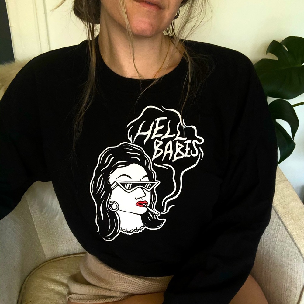Hell Babes Cropped Sweatshirt